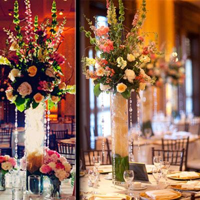 Floral design for a wedding.